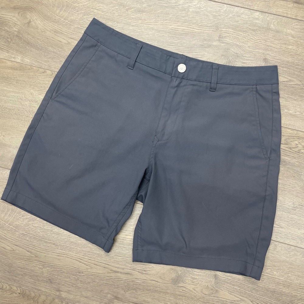 Bonobos Golf Shorts Mens 33 Gray 8 Inch Inseam Performance Polyester